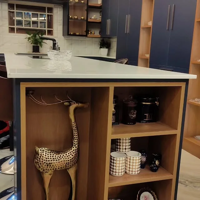 Space-saving folding bed and wardrobe integration